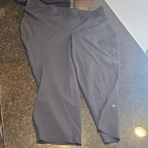 Lululemon Wunder Train Contour Fit High Rise Tights In Black Crop